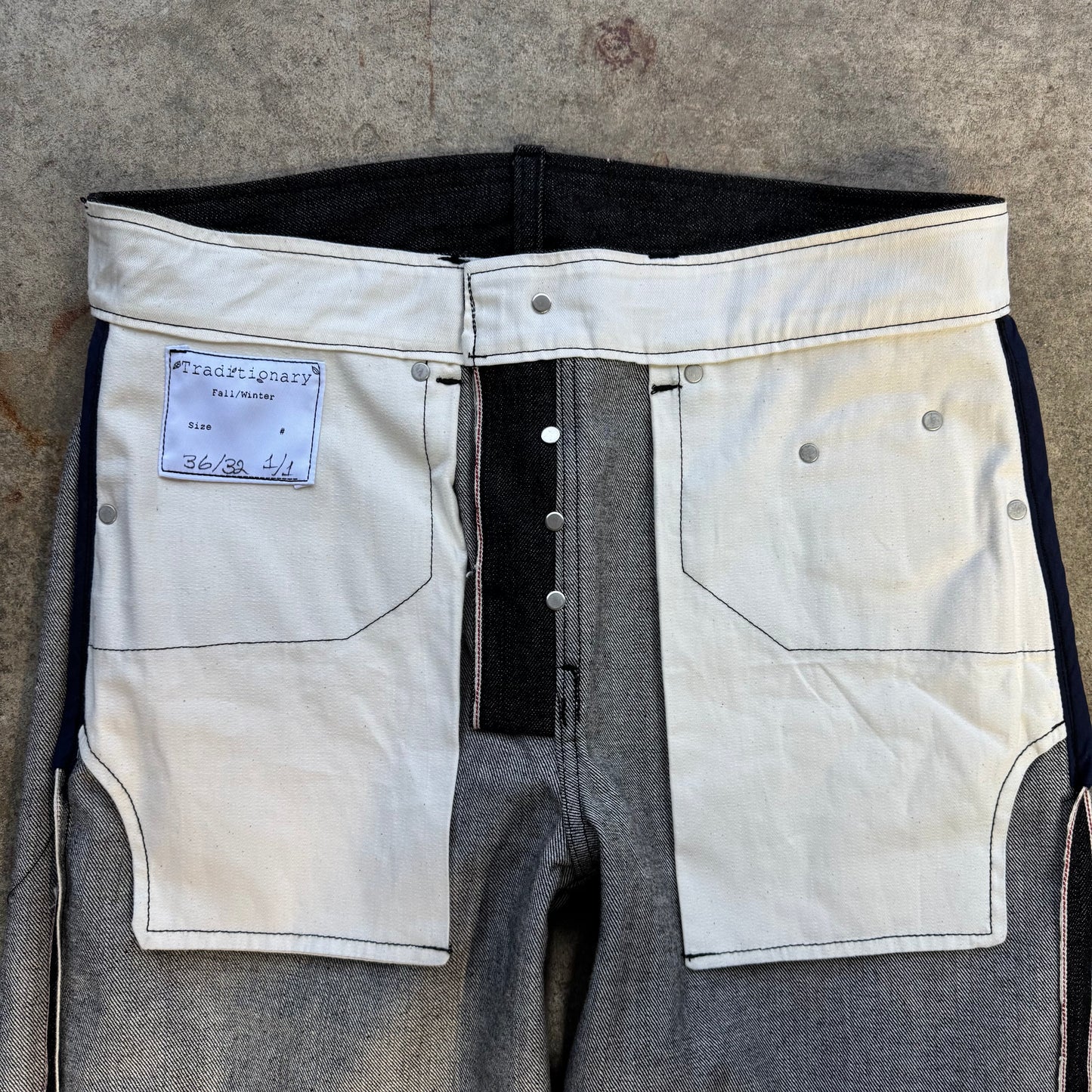 Black 13oz Selvedge Denim 1/1 (1)