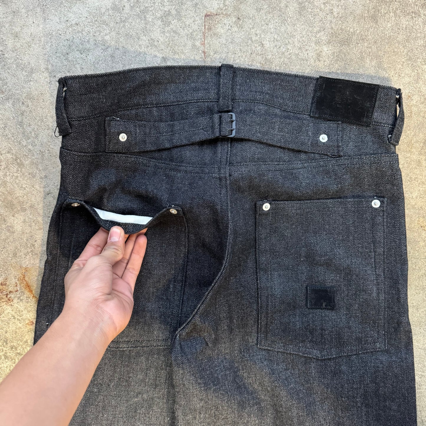 Black 13oz Selvedge Denim 1/1 (3)