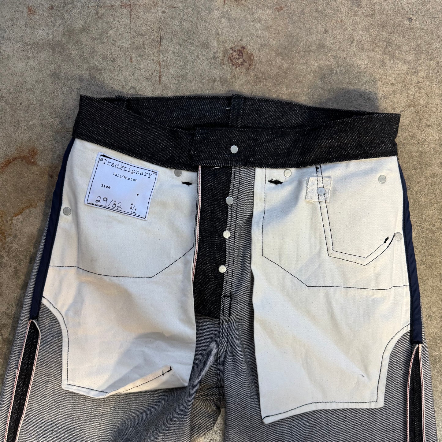 (Black 13oz Selvedge Denim 1/1 (4)