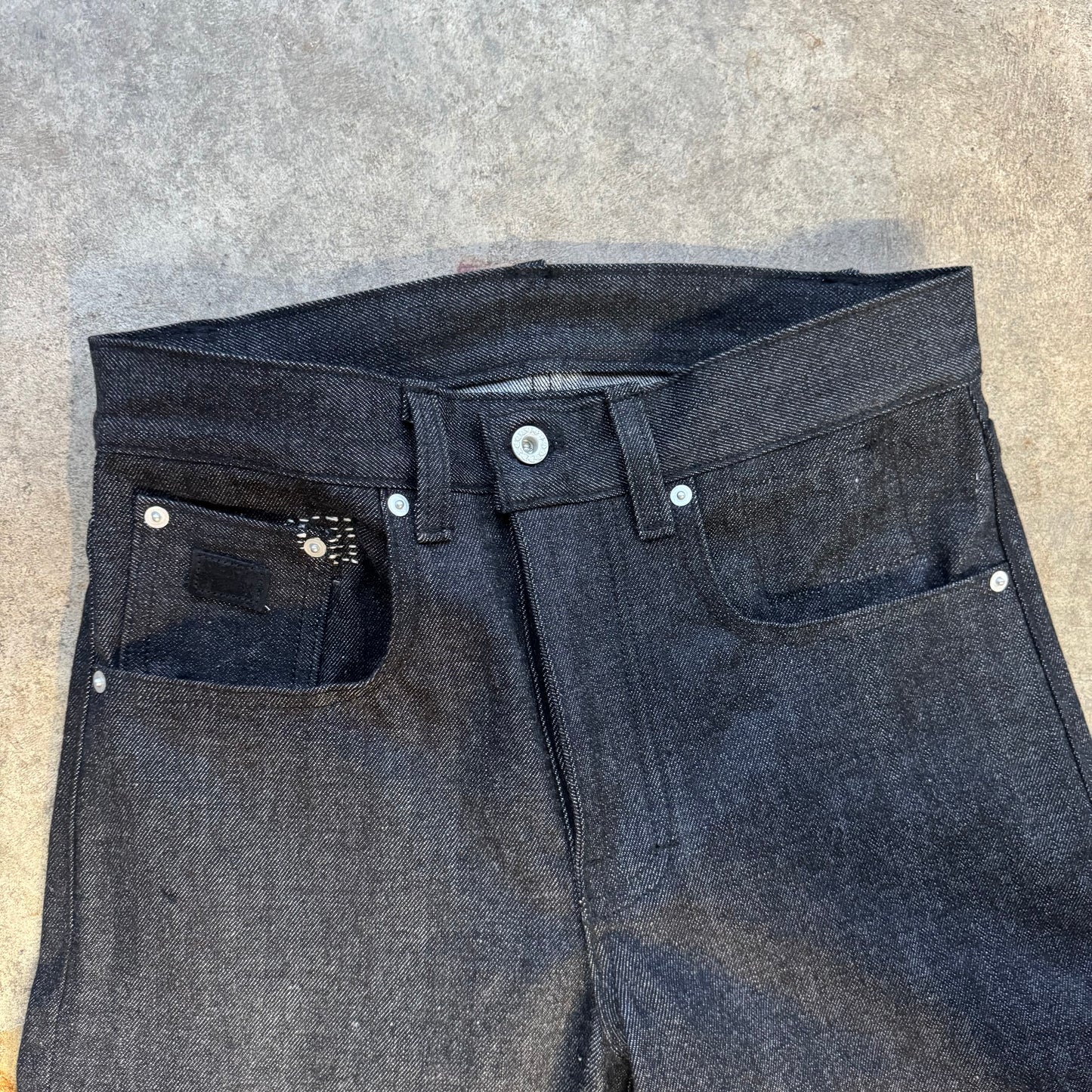 (Black 13oz Selvedge Denim 1/1 (4)